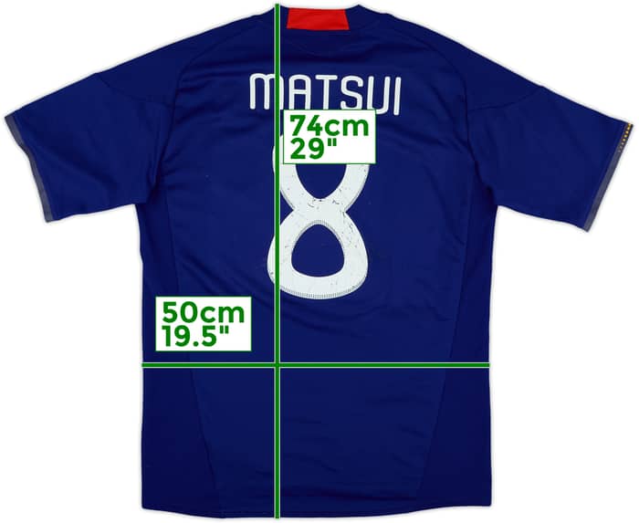 2010-12 Japan Home Shirt Matsui #8 - 6/10 - (L)