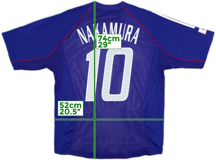 2002-04 Japan Player Issue Home Shirt Nakamura #10 - 8/10 - (L)