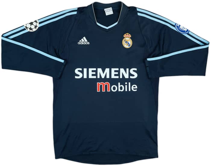 2003-04 Real Madrid Away L/S Shirt Ronaldo #9 - 8/10 - (S)