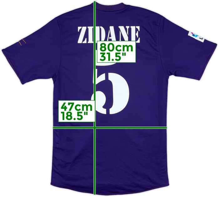 2002-03 Real Madrid Centenary Third Shirt Zidane #5 - 8/10 - (M)
