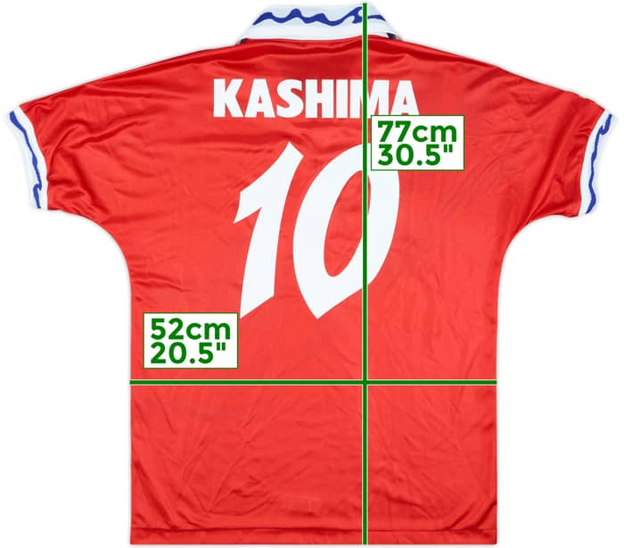 1993-94 Kashima Antlers Home Shirt #10 - 8/10 - (L)