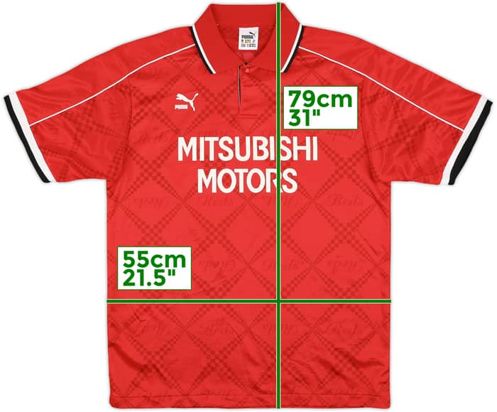 1998 Urawa Red Diamonds Home Shirt - 9/10 - (L)