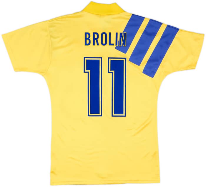 1992-94 Sweden Home Shirt Brolin #11 - 9/10 - (S)