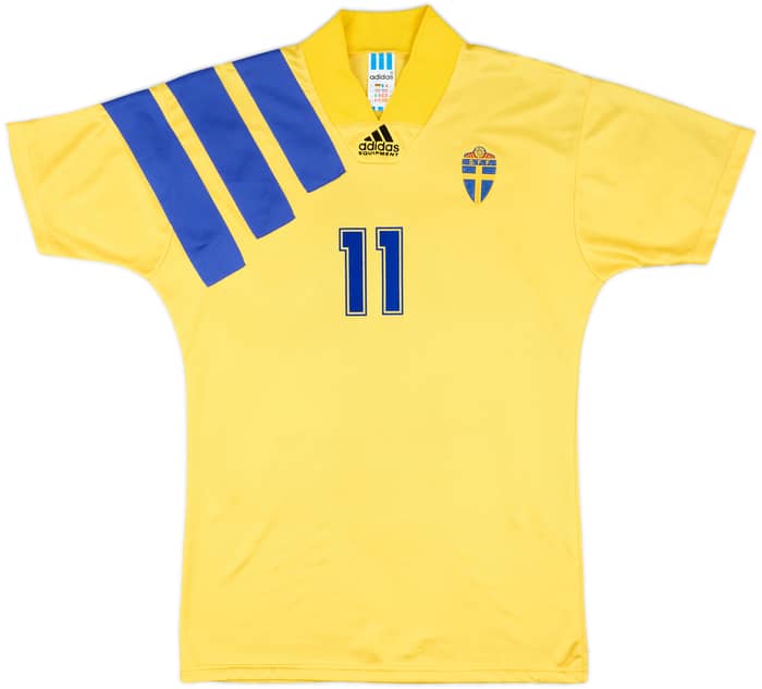 1992-94 Sweden Home Shirt Brolin #11 - 9/10 - (S)