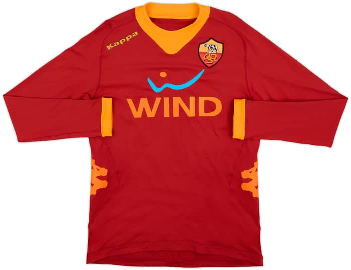 2011-12 Roma Home L/S Shirt De Rossi #16 - 9/10 - (M)