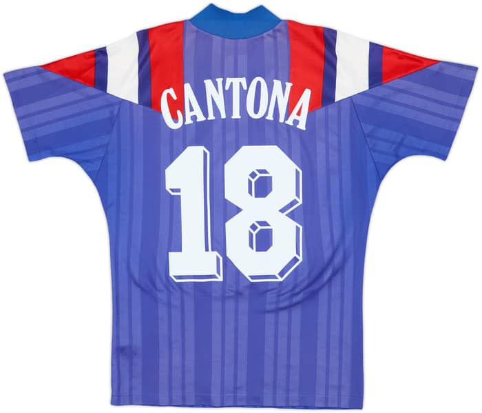 1992-94 France Home Shirt Cantona #18 - 8/10 - (M)