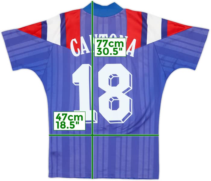 1992-94 France Home Shirt Cantona #18 - 8/10 - (M)