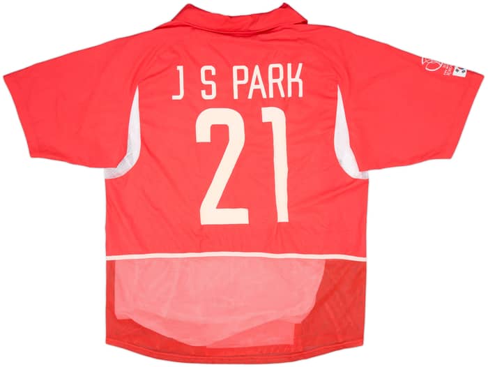 2002-03 South Korea Player Issue Home Shirt J S Park #21 - 8/10 - (XL)