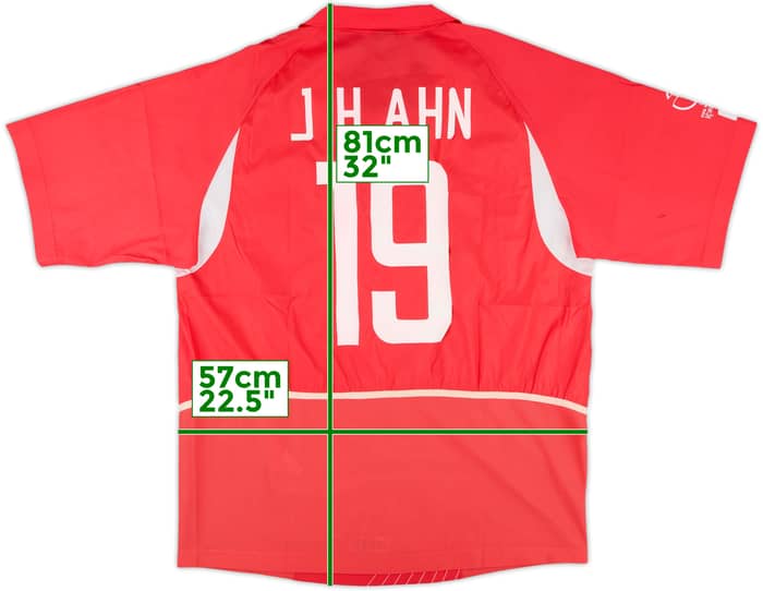 2002-03 South Korea Home Shirt J.H.Ahn #19 - 8/10 - (XL)