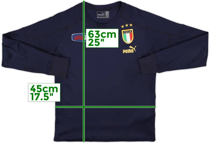 2004-05 Italy Puma Training L/S Shirt - 7/10 - (XL.Boys)