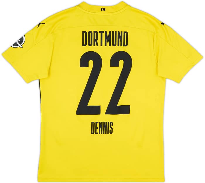 2020-21 Borussia Dortmund Home Shirt Dennis #22 - 7/10 - (M)