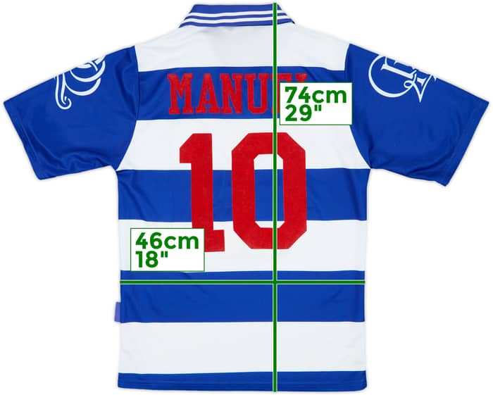 1997-99 QPR Home Shirt Manuel #10 - 9/10 - (S)