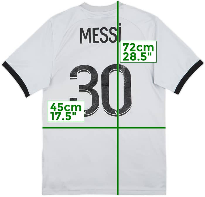 2022-23 Paris Saint-Germain Away Shirt Messi #30 - 7/10 - (S)