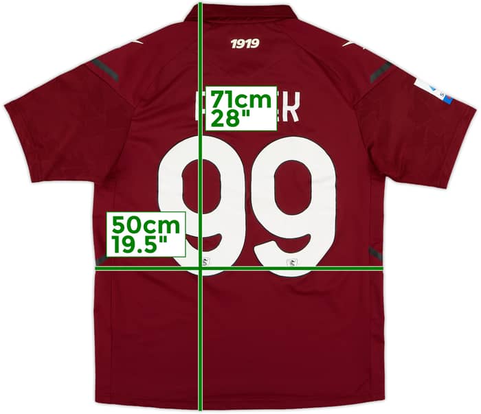2021-22 Salernitana Player Issue Home Shirt Piątek #99 - 10/10 - (M)