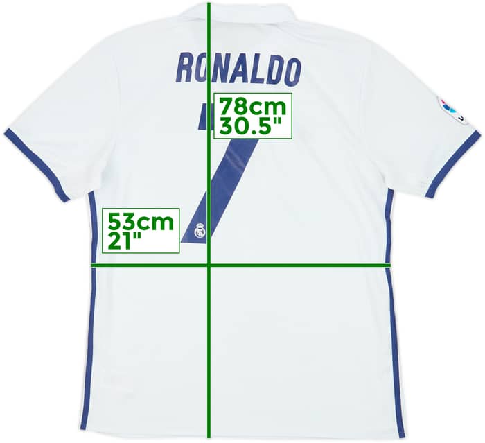 2016-17 Real Madrid Home Shirt Ronaldo #7 - 6/10 - (L)
