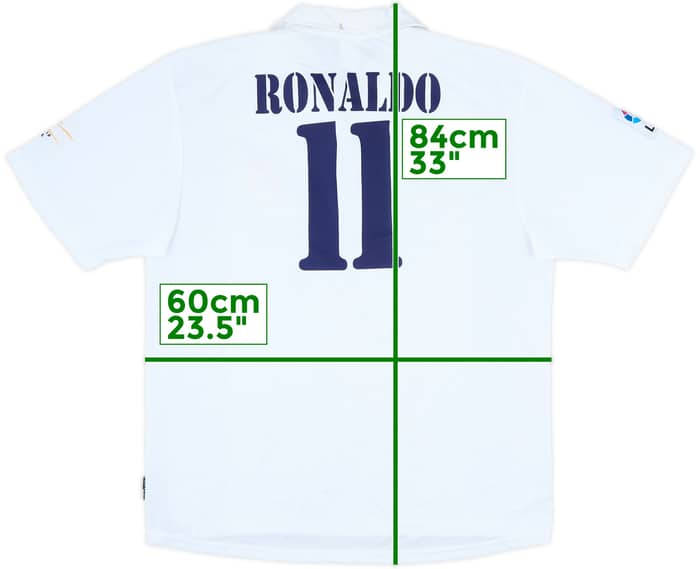 2002-03 Real Madrid Centenary Home Shirt Ronaldo #11 - 5/10 - (XL)