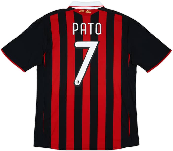 2009-10 AC Milan Home Shirt Pato #7 - 9/10 - (L)