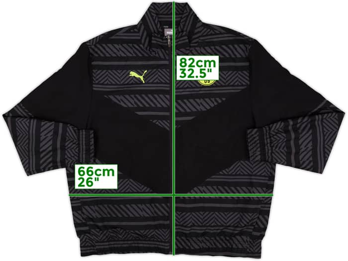 2021-22 Borussia Dortmund Puma Track Jacket - 8/10 - (XXL)