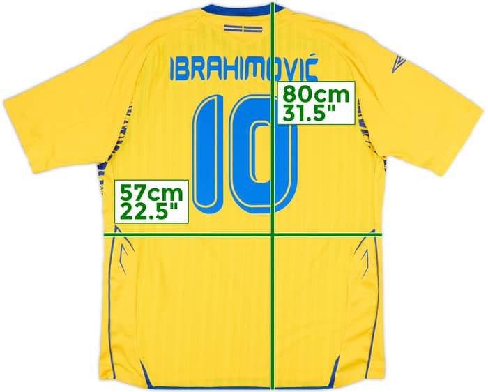 2005-06 Sweden Home Shirt Ibrahimovic #10 - 9/10 - (XL)