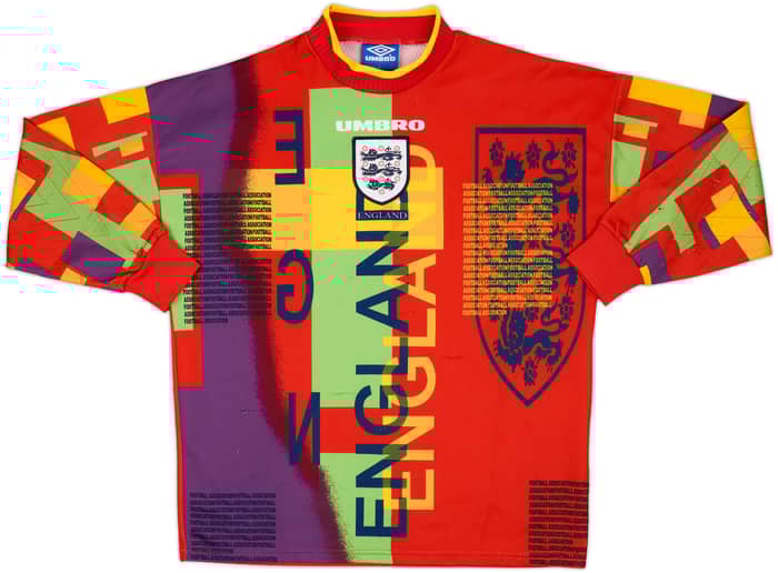 1995-96 England GK Shirt #1 - 8/10 - (L)