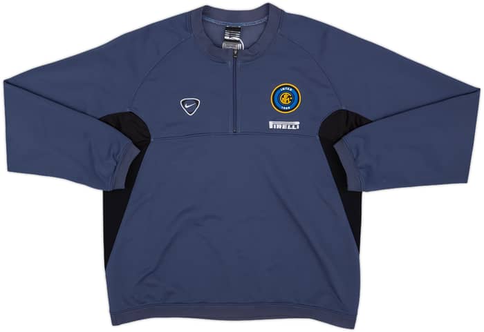 2000-01 Inter Milan Nike 1/4 Zip Sweat Top - 8/10 - (M)