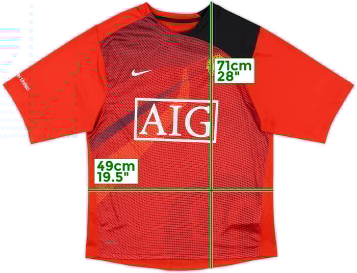 2008-09 Manchester United Nike Training Shirt - 7/10 - (S)