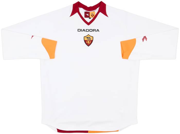 2006-07 Roma Away L/S Shirt - 5/10 - (L)