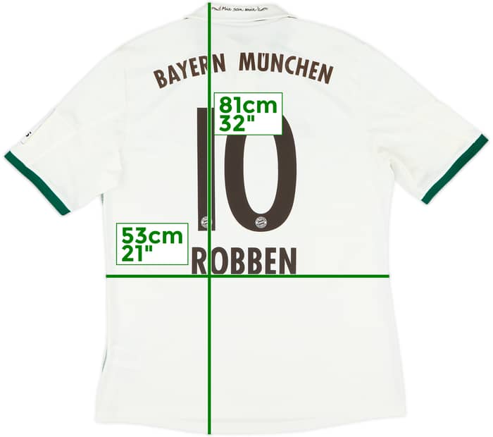 2013-14 Bayern Munich Away Shirt Robben #10 - 8/10 - (L)