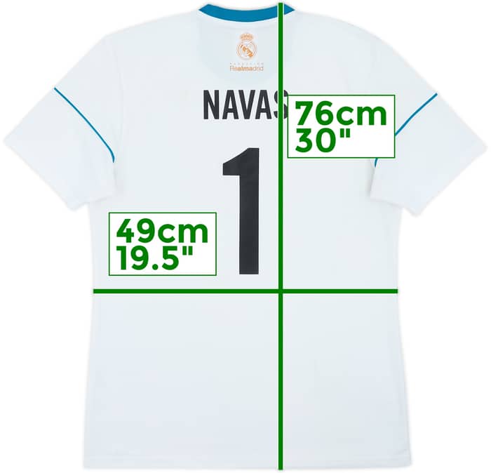 2018-19 Real Madrid adidas Training Shirt Navas #1 - 5/10 - (M)