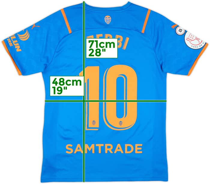 2021-22 Valencia Copa del Rey Third Shirt Zerbi #10 - 8/10 - (M)