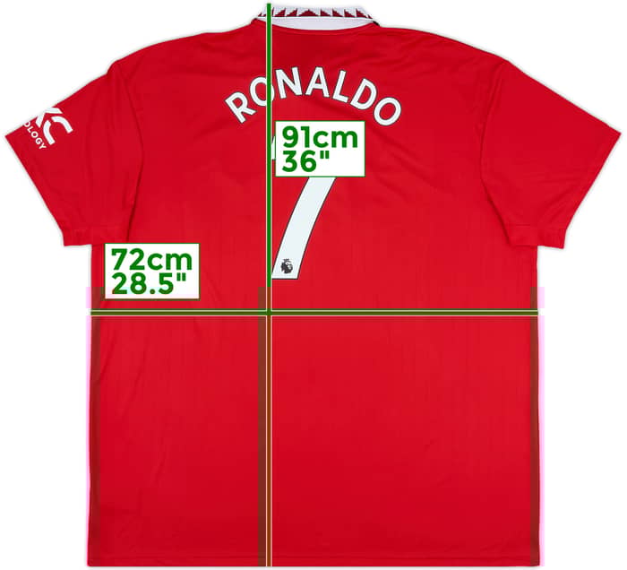 2022-23 Manchester United Home Shirt Ronaldo #7 - 9/10 - (3XL)