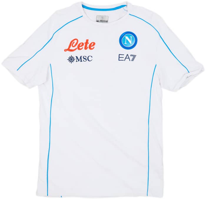 2021-22 Napoli EA7 Cotton Tee - 5/10 - (XXL)