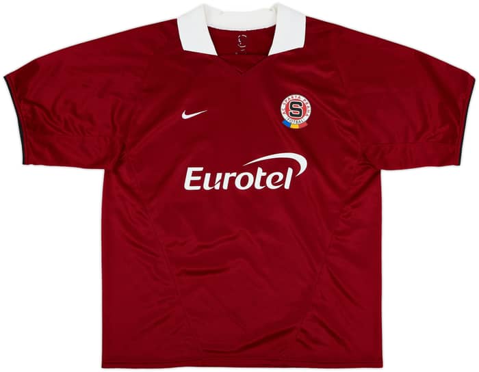 2003-04 Sparta Prague Home Shirt Poborsky #8 - 8/10 - (L)