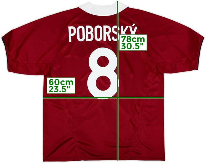2003-04 Sparta Prague Home Shirt Poborsky #8 - 8/10 - (L)