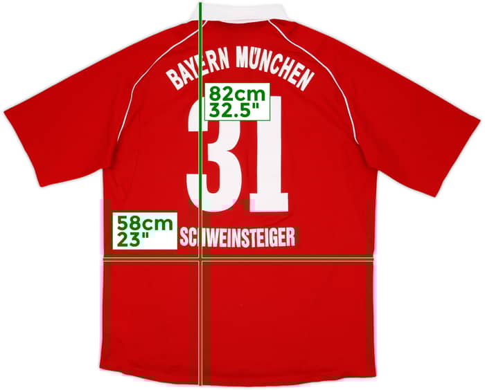 2005-06 Bayern Munich Home Shirt Schweinsteiger #31 - 7/10 - (XL)