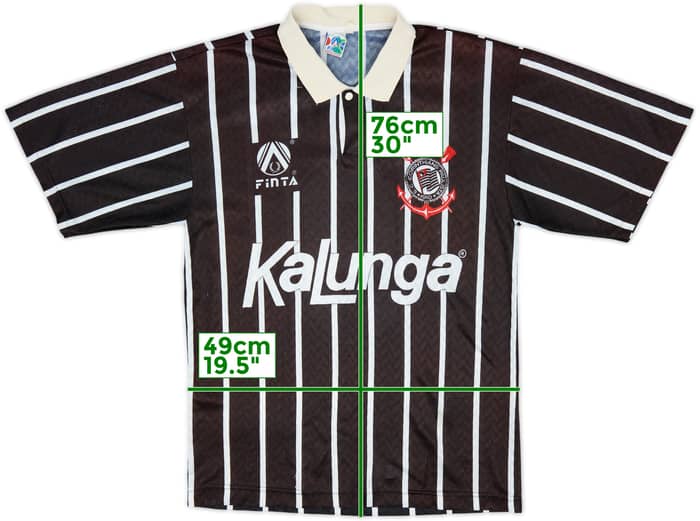 1993 Corinthians Away Shirt #9 - 7/10 - (L)