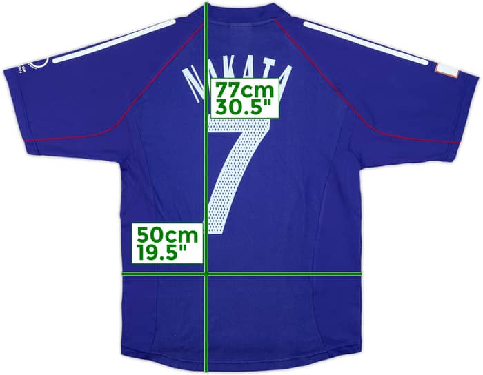 2002-04 Japan Home Shirt Nakata #7 - 8/10 - (M)