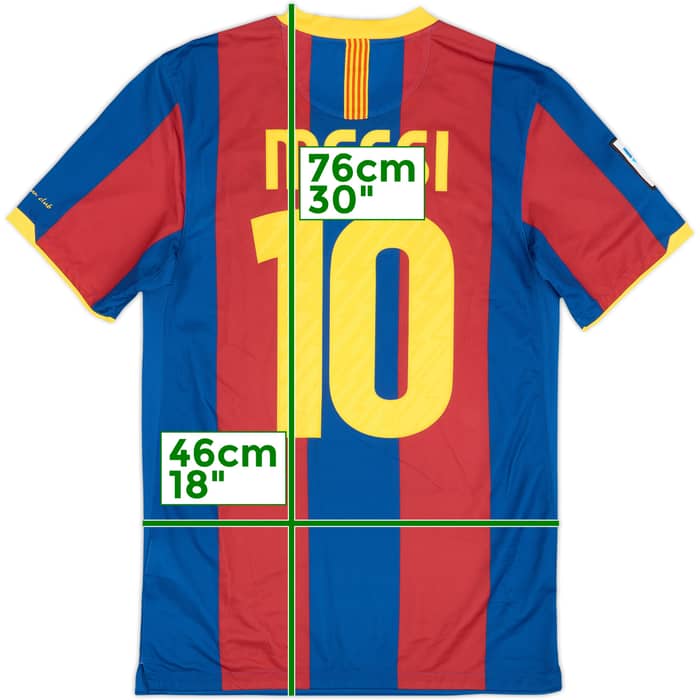 2010-11 Barcelona Home Shirt Messi #10 - 8/10 - (S)