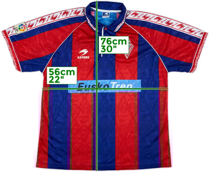 1996-97 Eibar Match Issue Home Shirt #12
