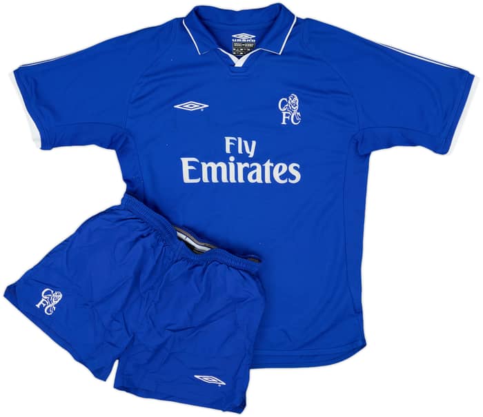 2001-03 Chelsea Home Shirt & Shorts - 9/10 - (L.Boys)