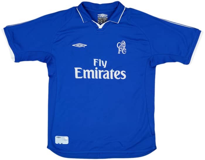 2001-03 Chelsea Home Shirt & Shorts - 9/10 - (L.Boys)