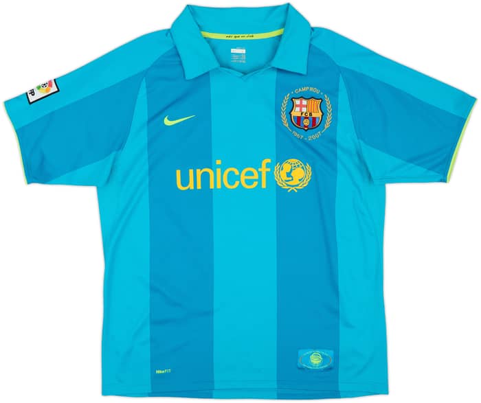 2007-09 Barcelona Away Shirt Ronaldinho #10 - 8/10 - (L)