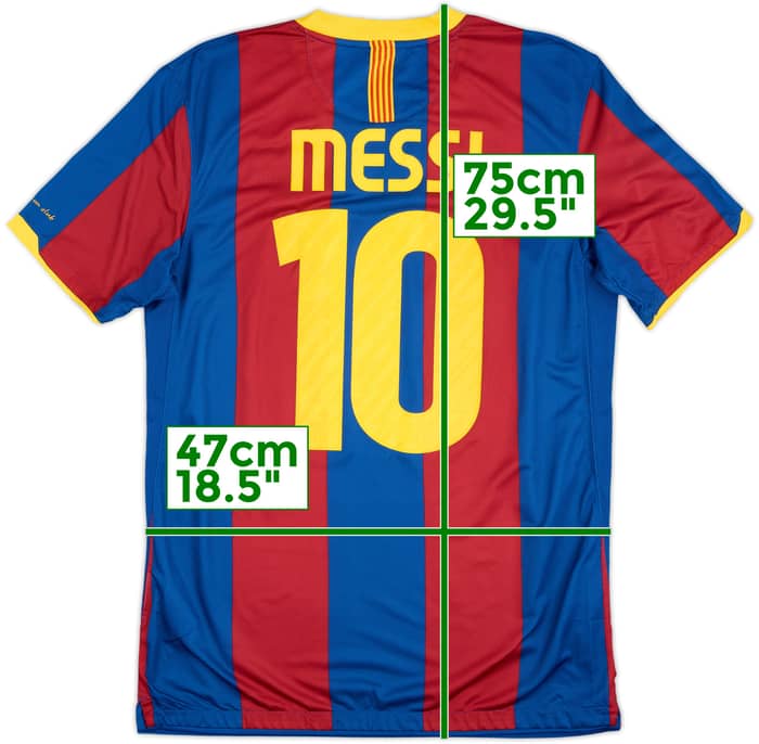 2010-11 Barcelona Home Shirt Messi #10 - 8/10 - (M)