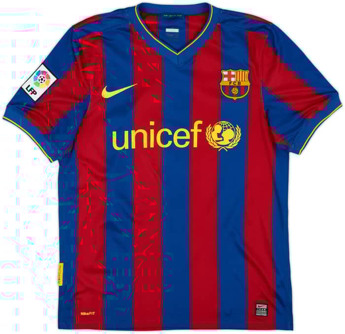 2009-10 Barcelona Home Shirt A.Iniesta #8 - 6/10 - (S)