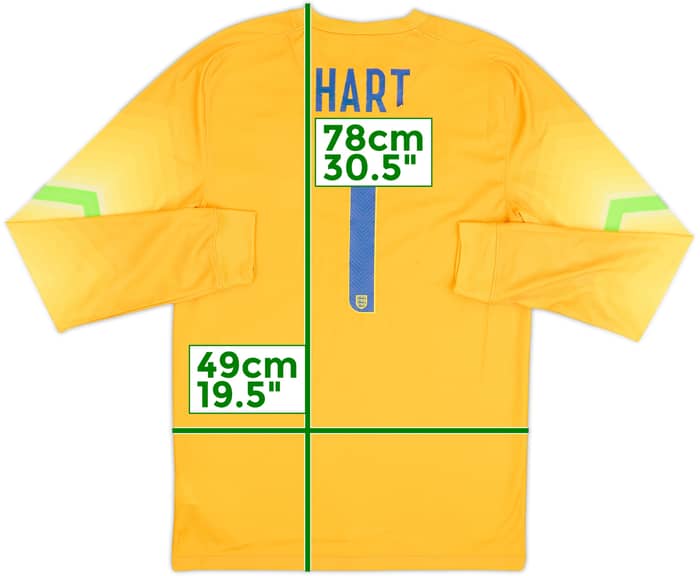 2014-15 England GK Shirt Hart #1 - 5/10 - (S)