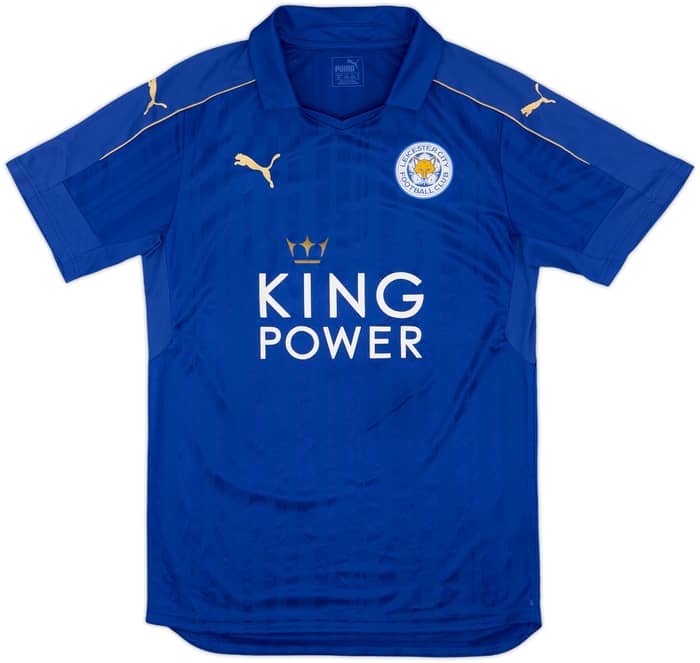 2016-17 Leicester Home Shirt Vardy #9 - 7/10 - (M)