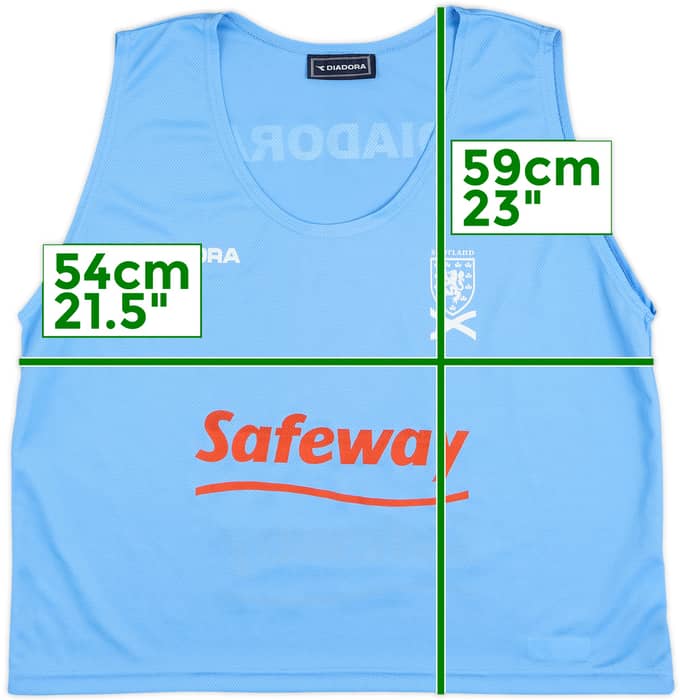 2003-05 Scotland Player Issue Diadora Training Bib - 8/10 - (XL)