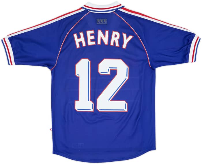 1998-00 France Home Shirt Henry #12 - 9/10 - (M)