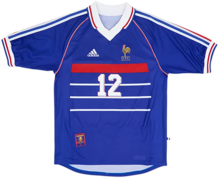 1998-00 France Home Shirt Henry #12 - 9/10 - (M)