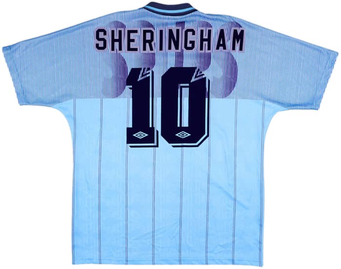 1991-94 Tottenham Third Shirt Sheringham #10 - 8/10 - (XXL)